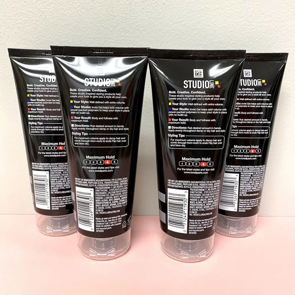 L'Oreal Studio Line Invisi Gel Max Hold High Shine Fullness Definition -- 4 Pack